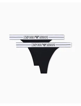 Everyday Cotton 2-Pack T-Thong Black - Black - Size: XL - Debenhams - FashionsVida