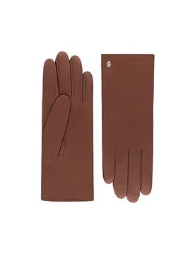 Roeckl Guantes de cuero camel 8