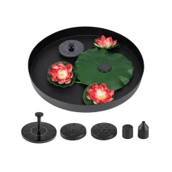 Solar-Brunnen-Set, 3-teilig mehrfarbig