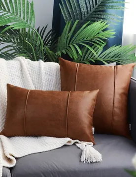 Funda de cojín marrón, funda de cojín de sofá bohemio 3D, apta para dormitorio, sala de estar, oficina, inserto de almohada no incluido - Shein - FashionsVida