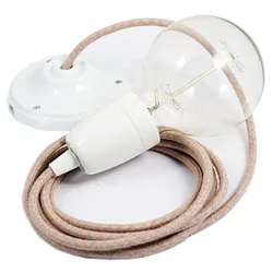 Cables Suspension Luminaire Rd61 Lozenge Diy 2 M Ancient Pink / White One Size