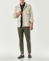 Field Jacket beige in gabardina di cotone stretch