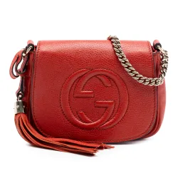 Small Leather Soho Chain Flap Crossbody