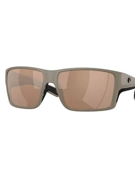 Reefton Pro Polarized Sunglasses Matte Sand Copper Silver Mirror 580G/CAT3 Men - Costa - FashionsVida
