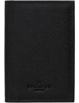 Cartera de piel clásica con logo grabado de hombre - Hackett - FashionsVida