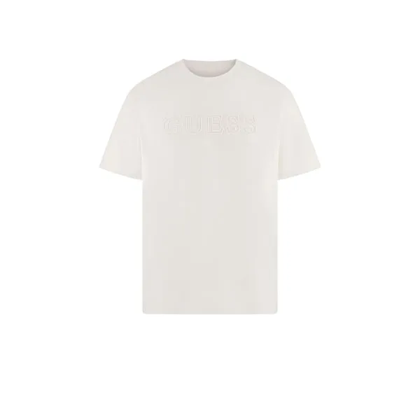 Tee-shirt en coton Beige S Male - Guess - FashionsVida