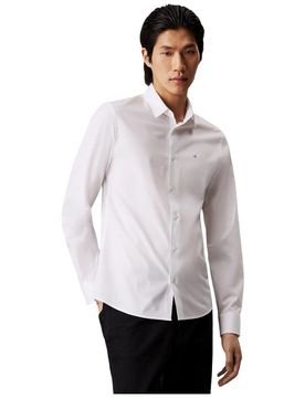 Camicia bianca popelin stretch slim K10K110856