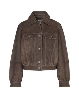 Chaqueta de cuero MARWICK marrón 38