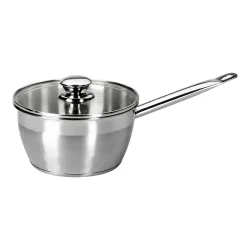 Edelstahl-Stielkasserolle "Brillant", 2,1 l silber