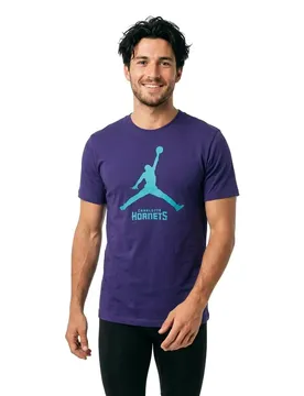 T-shirt à Manches Courtes Hornets Purple L