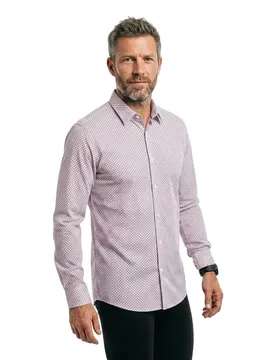 Camicia A Maniche Lunghe Roan Kent 233 10275210 Dark Red XL