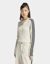 Womens SLIM SOLID SPIKE KNIT SWEATSHIRT - Bianco, bianco bianco Donna taglia 2XS