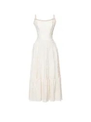 Midikleid SERAFINA blanc M