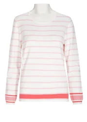 Rdh.-Pullover, 3/4 Arm, Ringel female
