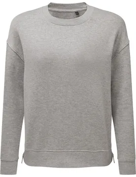 Heather Womens Side Zip Sweatshirt - - Size: XS - TriDri - FashionsVida