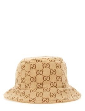 Men's GG Canvas Bucket Hat with Double G