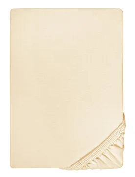 Jersey-Elastic-Boxspring-Spannbetttuch champagner, 1x 180x200 cm - 200x220 cm - Biberna - FashionsVida
