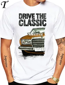 New Men Short Sleeve Drive The Classic Germany Old W123 W124 R129 T-Shirt Hip Hop Boy Casual White Tops 70's Vintage Car Tees - Aliexpress - FashionsVida