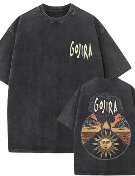Washed Vintage Metal Band Gojira Magma Music Album Graphic T-shirt Men Women Clothing Gothic Rock Oversized Tshirt Short Sleeve - Aliexpress - FashionsVida