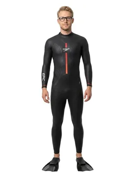 Epic Long Sleeve Neoprene Wetsuit Black / Fed Red L Men - Speedo - FashionsVida