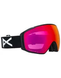 Ski /Snowboard Maske M4S Toric Black Perceive Sun Red aus Wolle schwarz