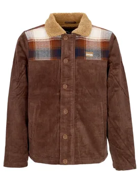 Giacca Coach Jacket Uomo Trapas Jacket Brown - Iriedaily - FashionsVida