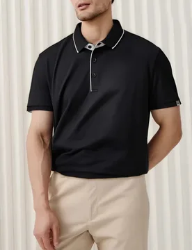 Summer Contrasting Color Collar Short-sleeved Polo Shirt Men's Casual Commuting Breathable Comfortable Simple T-shirt Top Men - Aliexpress - FashionsVida