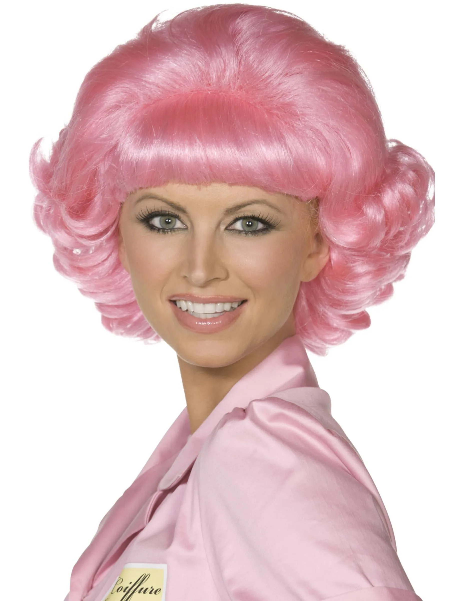 Grease Perücke Damen rosa - female - RUBIES NL - FashionsVida