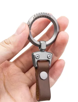 High-end Titanium Alloy Belt Keychain Men's Can 360° Rotary Waist Hanging Car Key Chain Key Ring Suitable For Most Car Keys - Aliexpress - FashionsVida