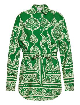 Usha Blusa beige / verde