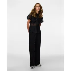 Pieces - Pantalón ancho de mujer