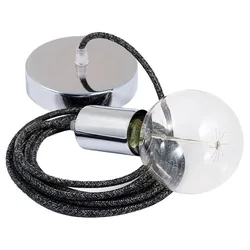 Cables Suspension Luminaire Rn03 1 M Anthracite / Chrome Plated One Size