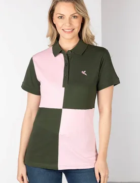 Ganton Womens Quartered Polo Shirt - - Size: 12 - Rydale - FashionsVida