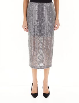 Gonna con paillettes LIU JEANS GRIGIO 42