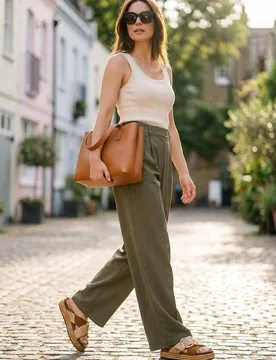 Women's Lucia Woven Buckle Platform Sandals in Camel Size: 6 - Camel - Size: 6 - IKRUSH - FashionsVida