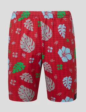 Harlequins Unisex 2026 Big Summer Kick Off Hawaiian Shorts RED M unisex - Castore - FashionsVida