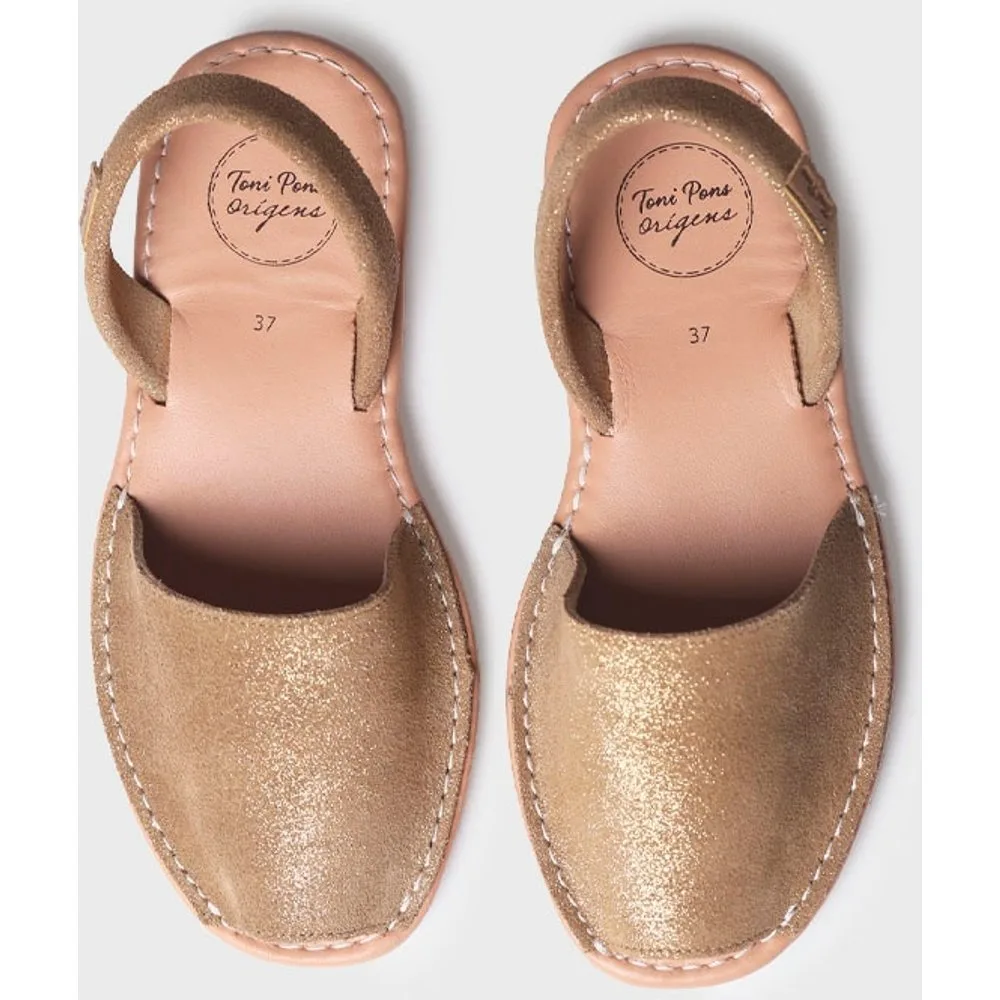 Menorquinas de mujer de serraje con suela de goma - Toni Pons - FashionsVida