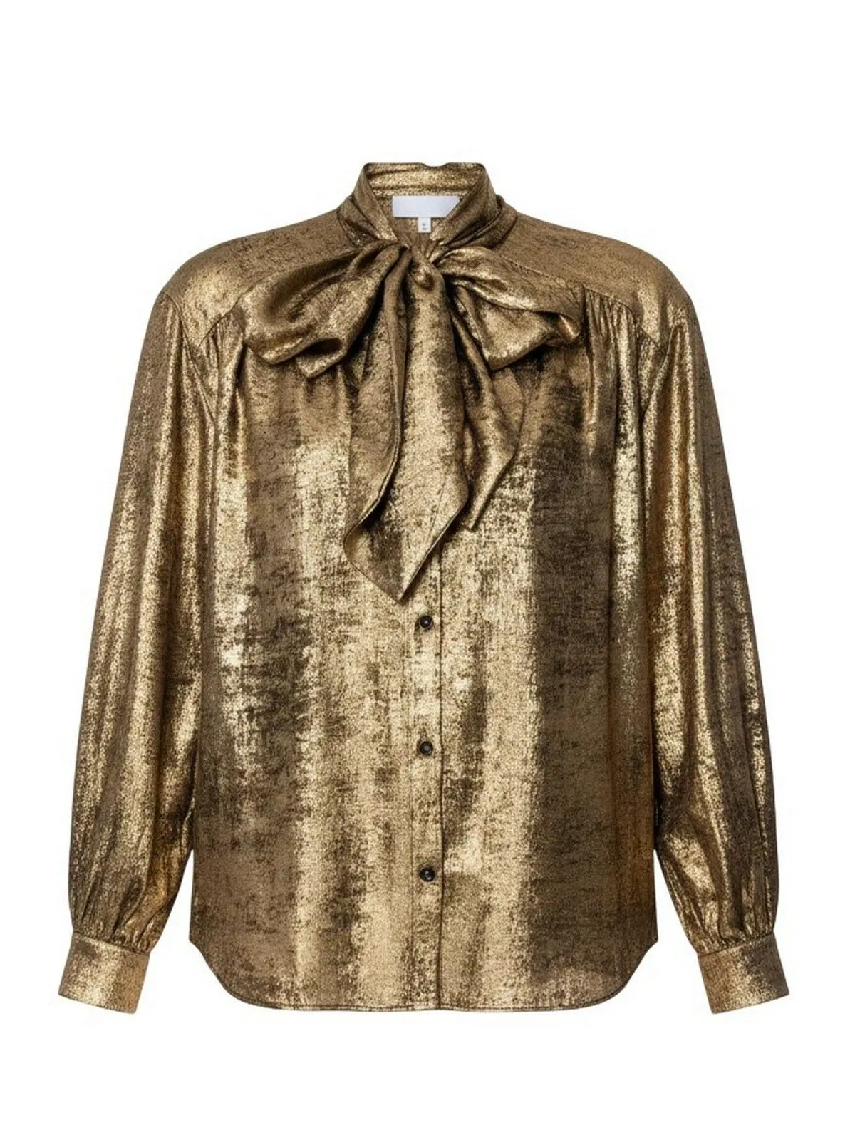 Camicie donna - camicia fiocco metal - oro - RUE•8ISQUIT - FashionsVida