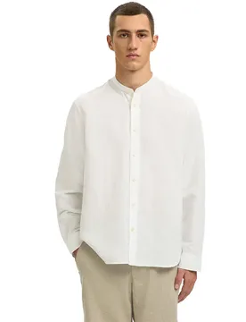 Chemise à Manches Longues Regclay Linen Bright White L