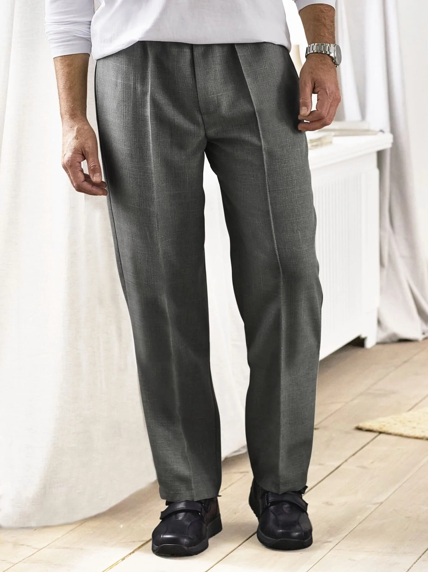 Fleckschutz-Hose Knitterarm - Anthrazit - male - Size: 60 - Avena - FashionsVida