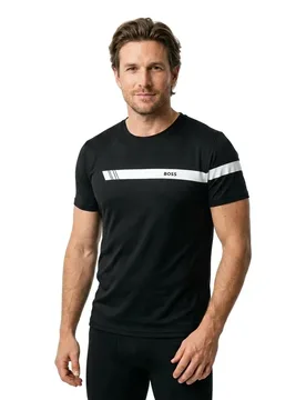 T-shirt à Manches Courtes 10110340 Dark Blue S - BOSS - FashionsVida