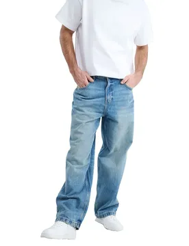 Jeans Fran Relaxed Loose Fit Light Blue Denim 46