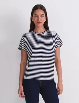 Striped T-Shirt Navy female - Sportscraft - FashionsVida