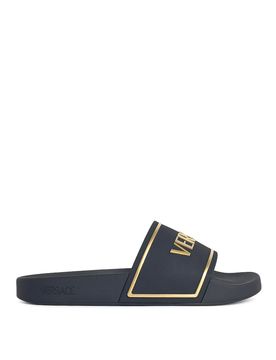 Versace Pantofole in gomma nera