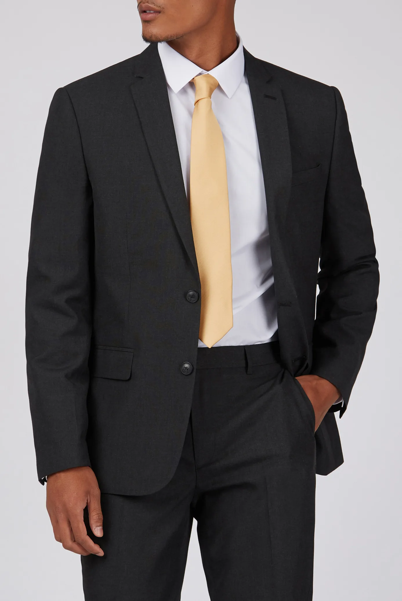 Mens Everyday Jacket - Grey - Size 38 Regular - Suit Direct - FashionsVida