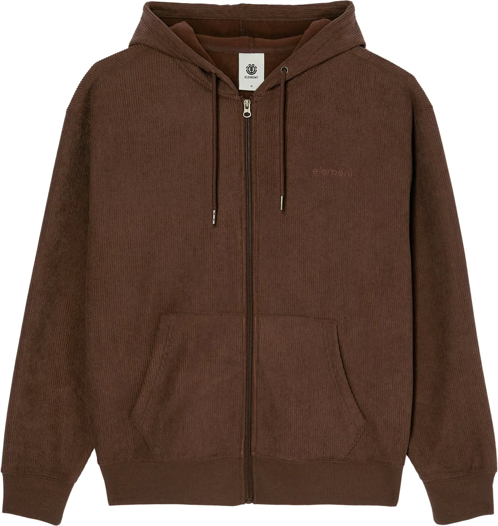 Sweat à capuche en velours - Lowcase Corduroy Zipped Sweatshirt Java - Taille XL - Marron - Element - FashionsVida