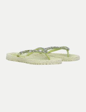 Flip Flops Cheerful mit Schmucksteinen Beige 40