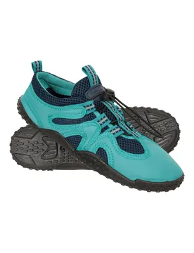 Ocean Womens Adjustable Water Shoes - Teal - Teal - Size: 4 - Mountain Warehouse - FashionsVida