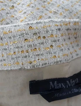 Max Mara Sequin Embellished Cropped Jacket - MaxMara - FashionsVida