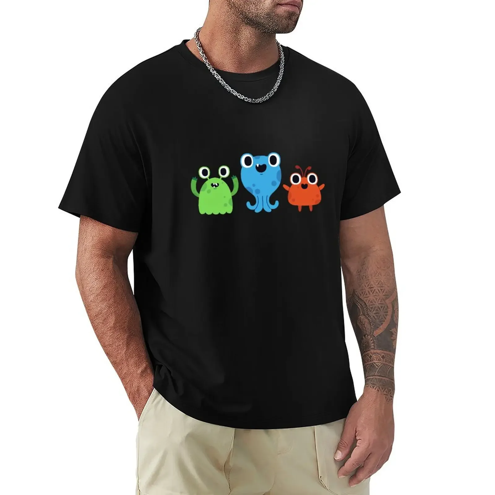 Cute Monsters T-Shirt Lightweight Cooling Short Sleeve Tee - Aliexpress - FashionsVida